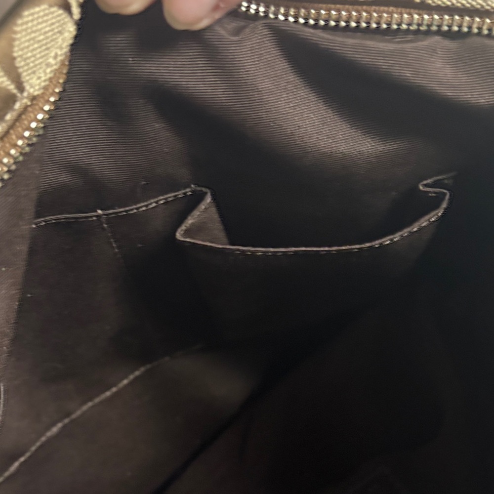 Coach Brown and Tan Signature Tote - Picture 5 of 5